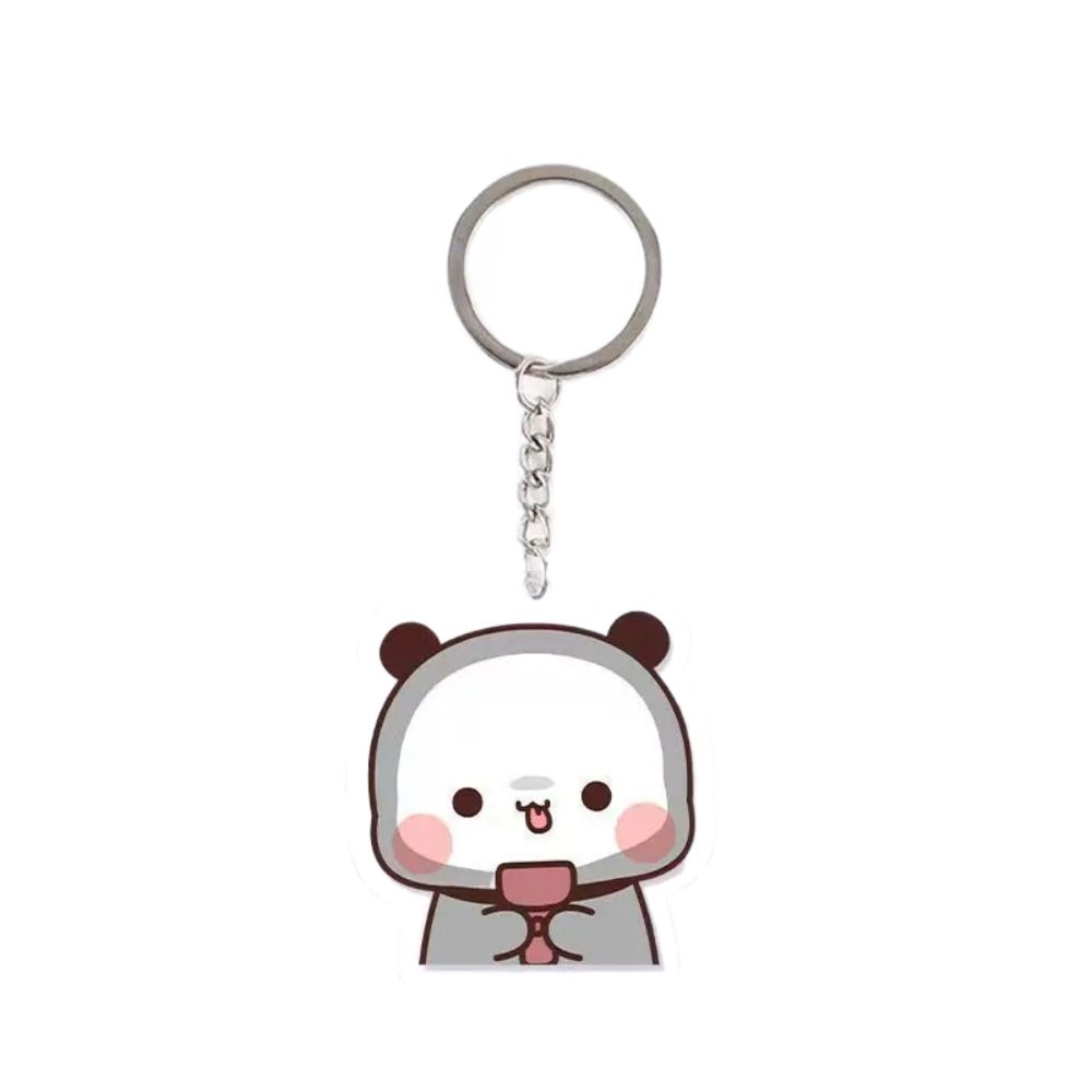 Animal Super Cute Couple Keychain Cartoon Cute Cartoon Bubu Dudu Key Chain Car Keyring