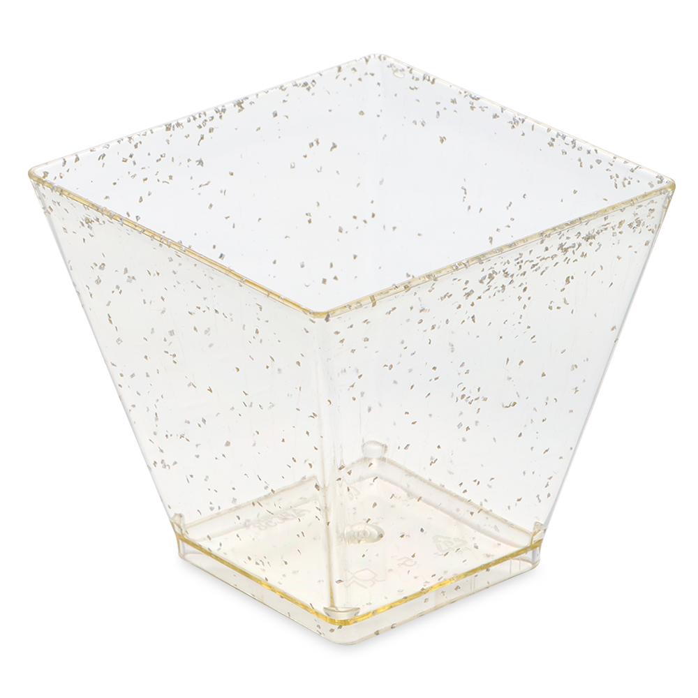 Кухонная выпечка Трапециевидный контейнер Прозрачные кондитерские инструменты Десертная чашка Муссы Одноразовые стаканчики