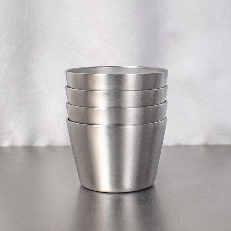 Бокал для вина из нержавеющей стали 304 с двойными стенками 50 мл малого объема бокал для белого вина кружка для эспрессо мини-конус бокал для спиртных напитков