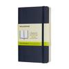 Moleskine Notebook Classic Notebook Soft Cover Plain Pocket Size X Sapphire Blue QP613B20 (9cm 14cm)
