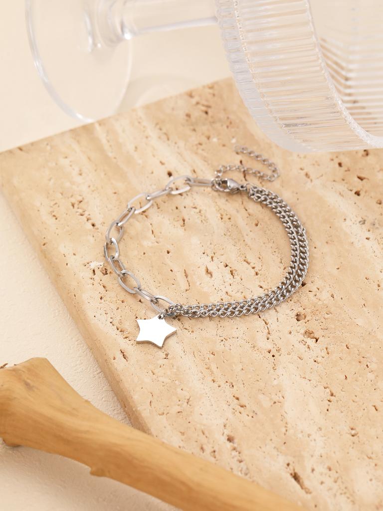 Stainless Steel Bracelets Elegant  Pendant Baroque Style Goth Chain Y2k Accessorie Bracelet For Women Zircon Gift