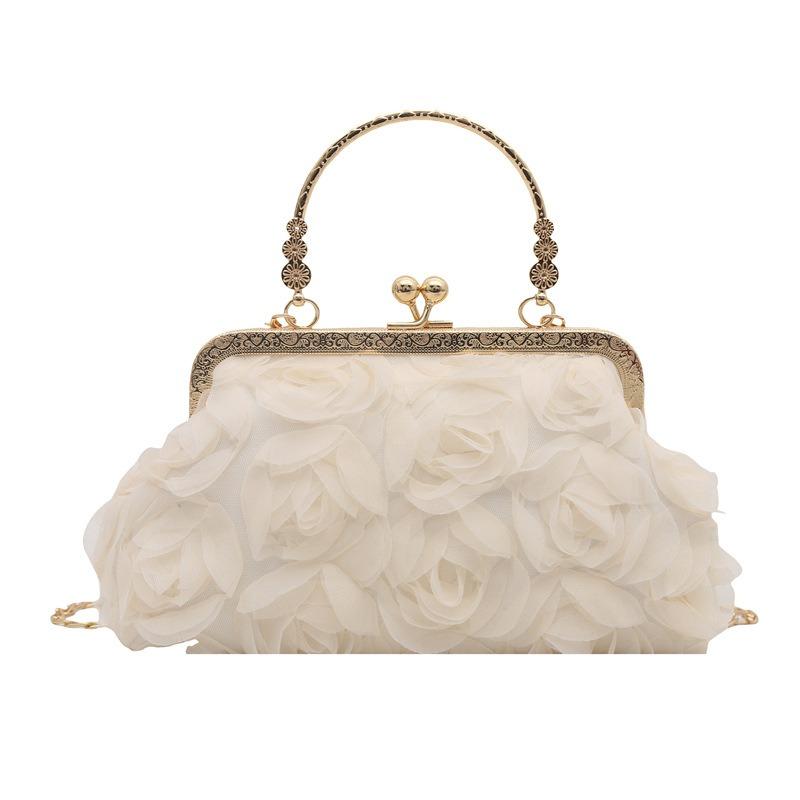 Летняя новая красивая сумка для ужина с цветами, легкая, роскошная, милая, однотонная, с высоким чувством, портативная, на плечо, сумка-мессенджер женская