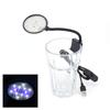 5W 5V USB Wire Plug Fish Tanks Clip-on Light Clamp Aquarium Lights LED Lamp Beads White Bule Lights 360-Degree Rotations