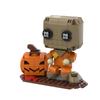 Gobricks MOC Хоррор Фильм Хэллоуин Угощай или Угощай Brickheadz Кубики Модель Тыквенный Человек Призрачный Кот Строительные Блоки DIY Игрушки Подарок