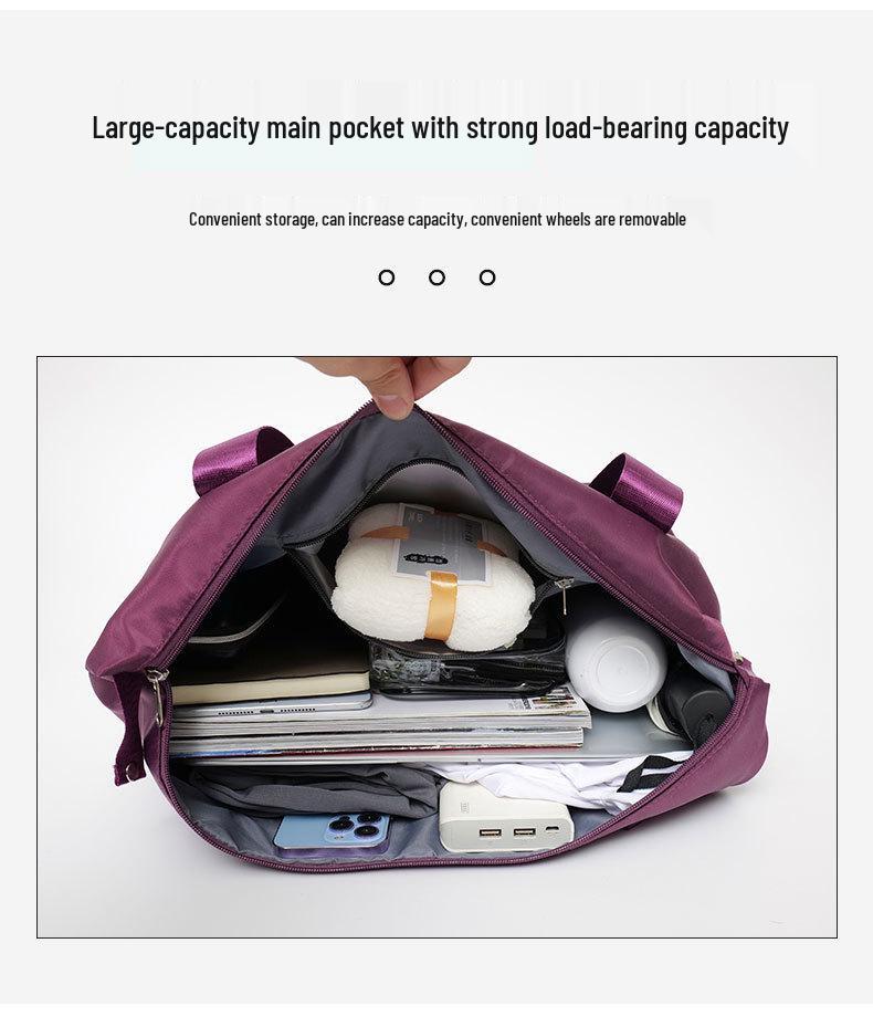 Expandable Wheeled Travel Bag for Business Trips and Short Commutes