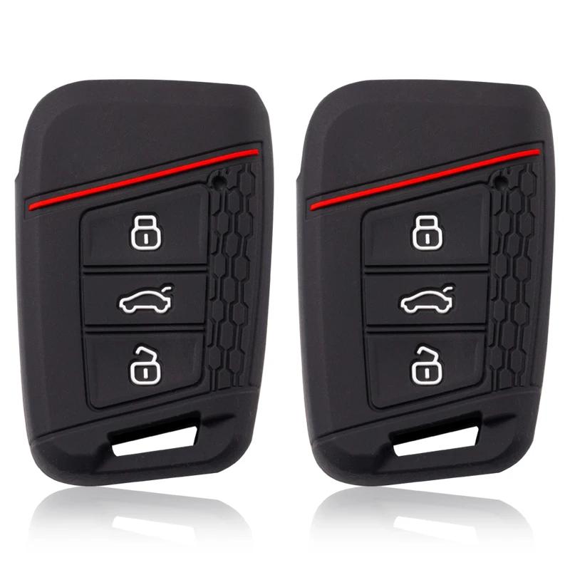 Силиконовый чехол для ключа автомобиля Vw Volkswagen Magotan Magotan Gte Passat B7 B8 Cc Arteon Skoda Fabia Superb A7 Kodiaq Seat