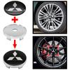 4 шт. 60 мм Наклейки на центральный колпачок колеса автомобиля, крышка диска для Mitsubishi Pajero Outlander XL Montero Lancer Triton l200 Galant