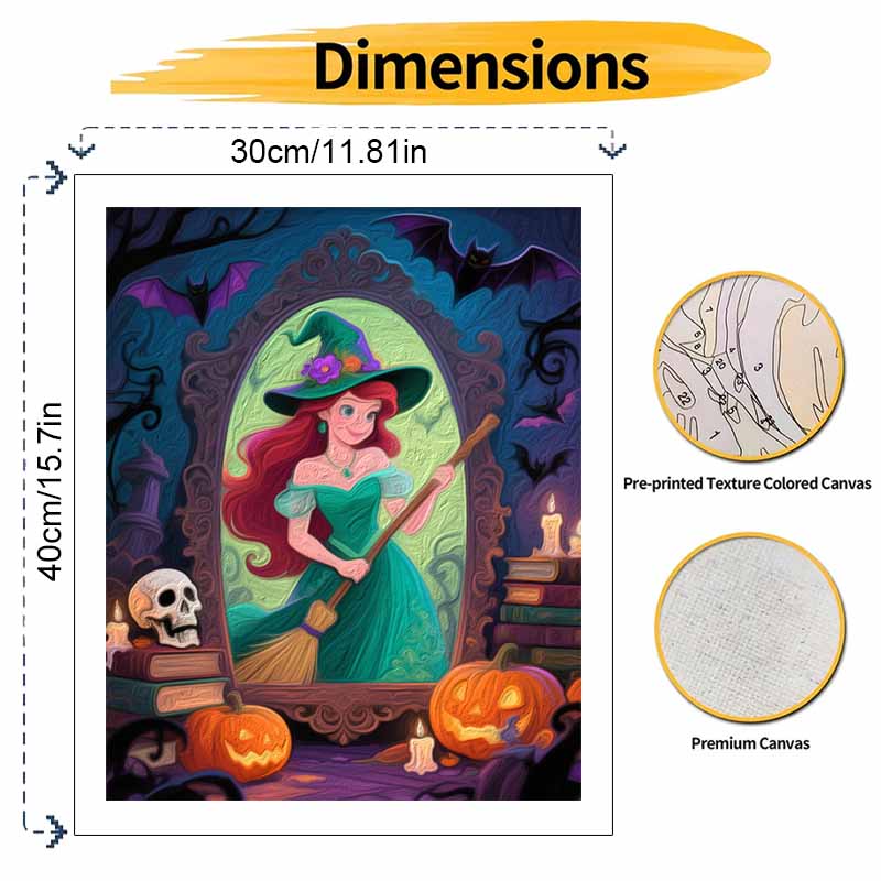 Disney Набор для рисования масляными красками искусство волшебница принцесса цветочная шляпа ручная роспись сделай сам домашний декор