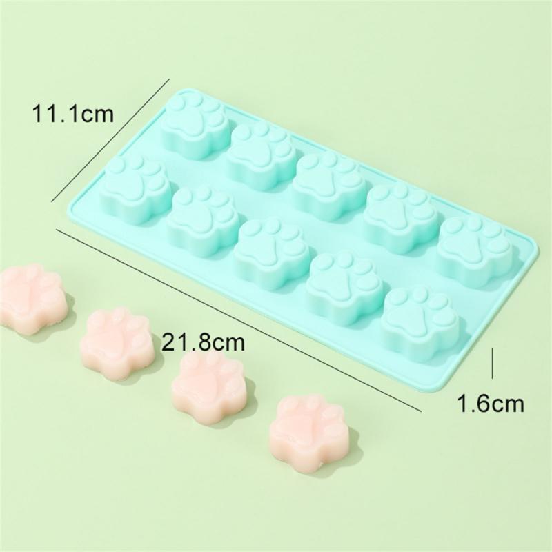 Формы для льда в виде собачьих лап и костей, силиконовые формы для лакомств для домашних животных, формы для мыла, шоколада, желе, конфет, украшения тортов, формы для выпечки