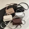 Crossbody Bag PU Leather Solid Color Shoulder Bag for Women Handbag Trendy Satchel Purse for Work Travel CLE