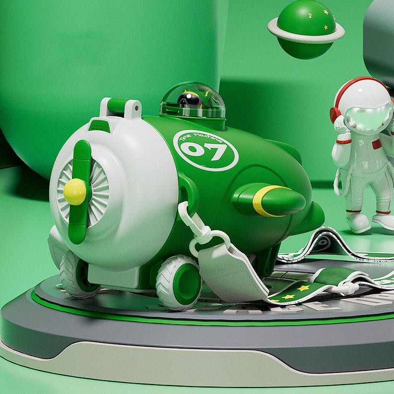 water cup childrens water bottle airplane shaped plastic cup with straw cup outdoor portable leak proof backpack type