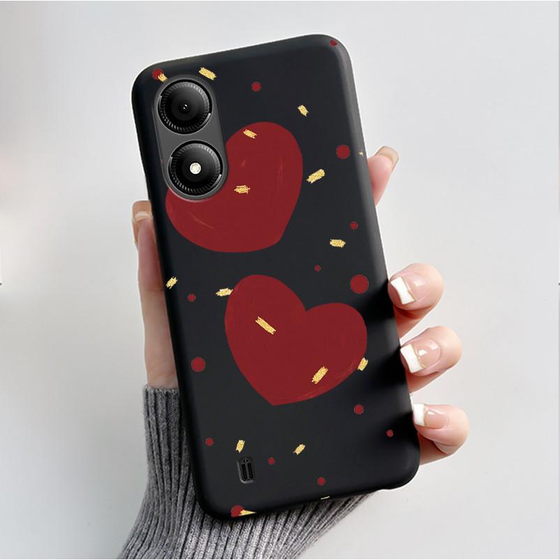 Чехол с принтом для ZTE Blade A33S A34, мягкий силиконовый черный корпус для ZTE Blade A31 Plus, чехол, милый цветочный мультяшный корпус