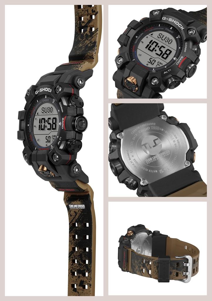 Часы Casio LAND CRUISER TOYOTA AUTO BODY Collaboration Солнечные часы Песочного цвета G-Shock [Модель КОМАНДЫ] Радиоуправляемые GW-9500TLC-1JR Мужские