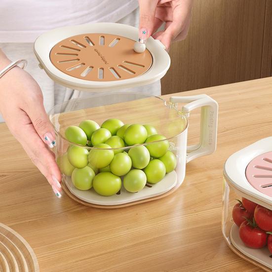 Fruit Strainer with Folding Handles Efficient Berry Rinsing Basket Draining Container for Washing Fruits And Vegetables