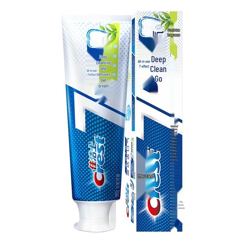 Crest Tea Scent Deep Clean & 7-in-1 Whitening Toothpaste Bundle