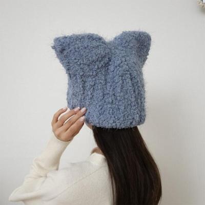 Женская зимняя меховая шапка с дизайном кошачьих ушек Dumble Beanie