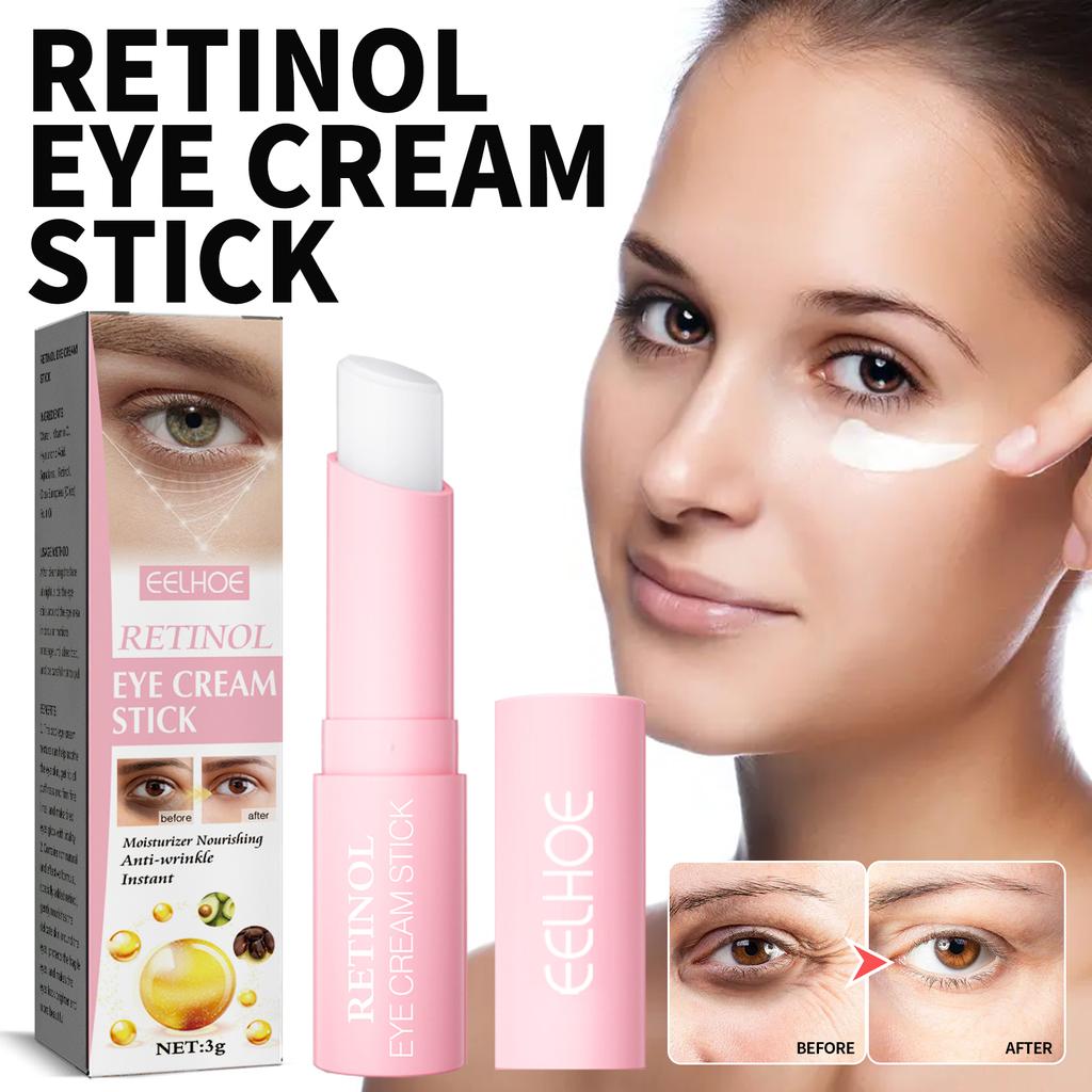 Retinol Eye Cream Stick, Anti Wrinkle, Massage Cream, Remove Dark Circles, Moisturizing, Eyes Skin Care