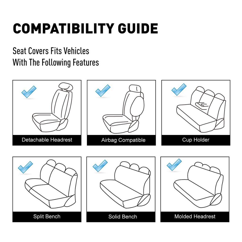 Универсальный кожаный чехол на сиденье автомобиля для пятиместных моделей - Всесезонный, Популярный трансграничный дизайн