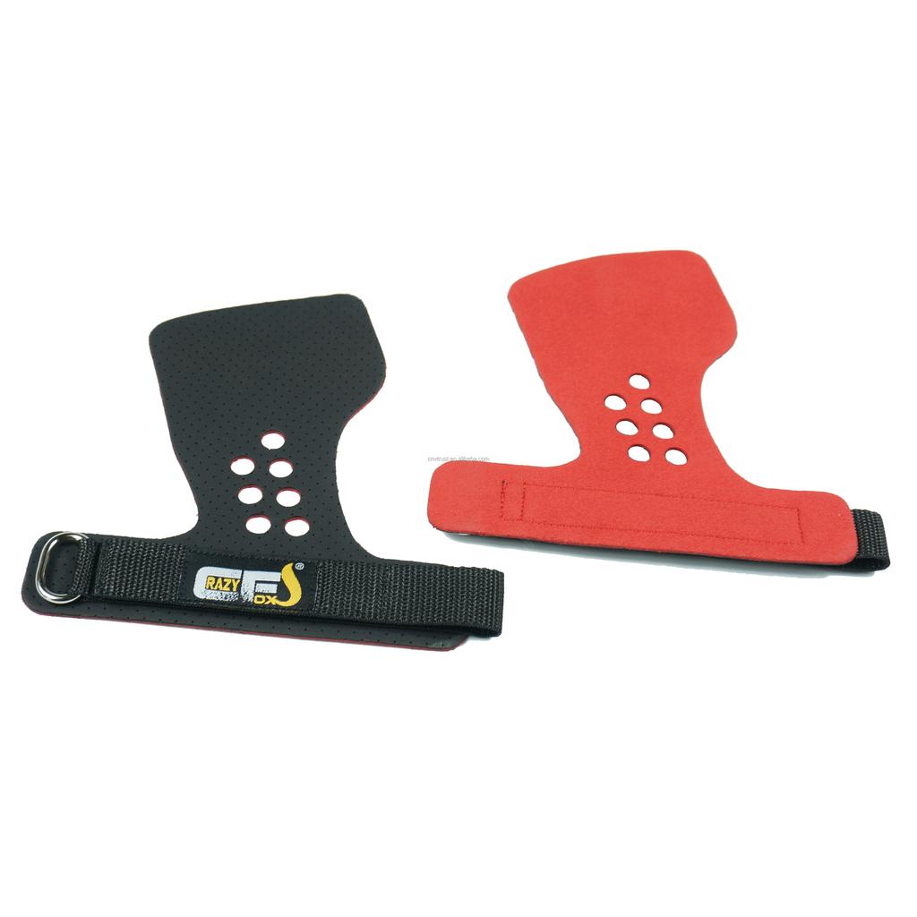 CRAZY FOXS Tomahawk Grips Lifting Straps Heavy Duty Grips for Pull Ups Dead Lift Power Lifting Pull up Rowing Machine