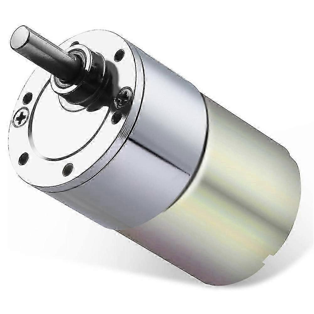 DC 12V 100rpm Gear Motor with High Torque and 37mm Output Shaft for Electric Mini Geared Applications