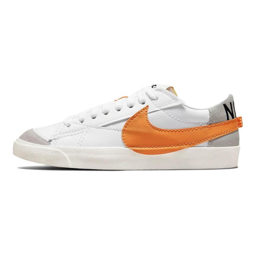 Nike Кроссовки Blazer Low 77 Jumbo Белые Альфа-оранжевые Парусные Обувь для скейтборда DN2158-100