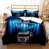 Scania Truck Duvet Cover Set 3D Print Soft Comforter Cover Microfiber Bedding Set Trendy Truck Quilt Cover For Room Decor 2/3Pcs