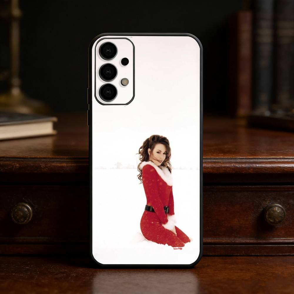 M-Mariah Singer Carey Christmas Phone Case For Samsung S25,S24,S21,S22,S23,S30,Ultra,S20,Plus,Fe,Lite Black Shell
