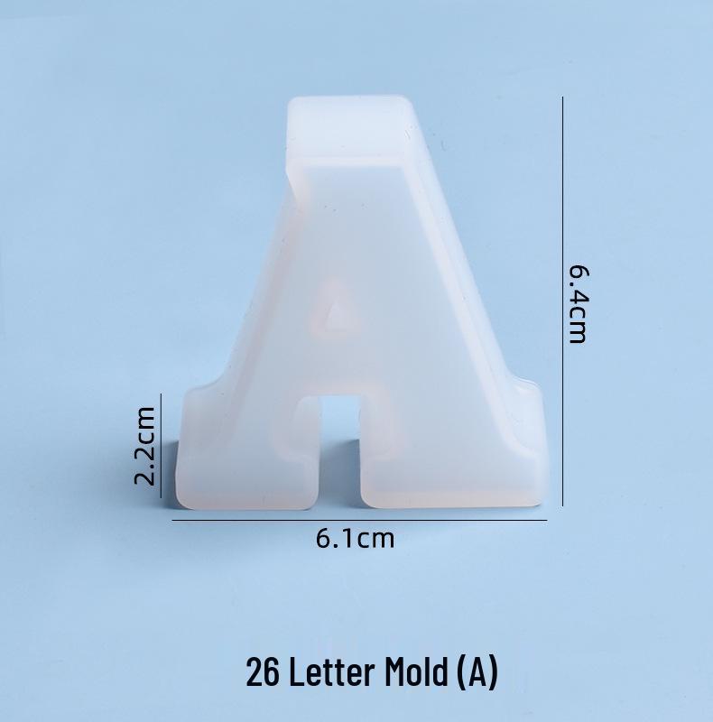 Crystal Epoxy Silicone Molds: 26 English Letters for Creative DIY Ornaments and Decorations