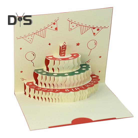 3D-открытка на день рождения, всплывающая поздравительная открытка с музыкальными огнями, открытка на день рождения с тортом для женщин, мужчин, детей, друзей