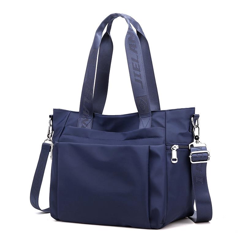 Stylish and Versatile Large-Capacity Women's Nylon Tote Bag - Lightweight Shoulder and Crossbody Design