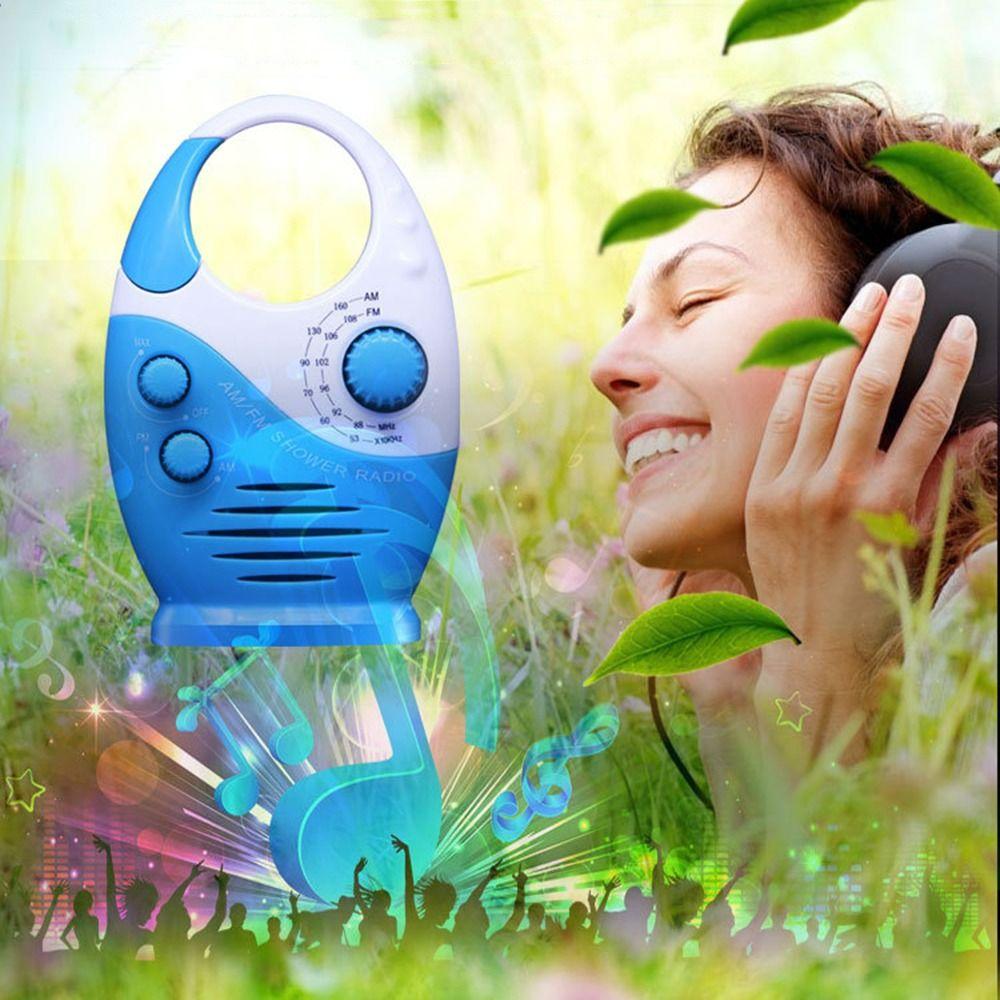 Музыкальное радио AM/FM-радио Встроенный динамик Радио для ванной комнаты Высококачественное радио для душа на открытом воздухе