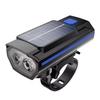 Bicycle Horn Light USB Rechargeable Mountain Road Bike Front Lamp Power Solar Charing Cycling Headlight with Horn 120dB