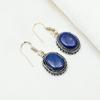 Lapis Lazuli Earrings Handmade Jewelry, 925 Solid Sterling Silver Earrings Designer Gemstone Jewelry Earrings, Gift For Mom