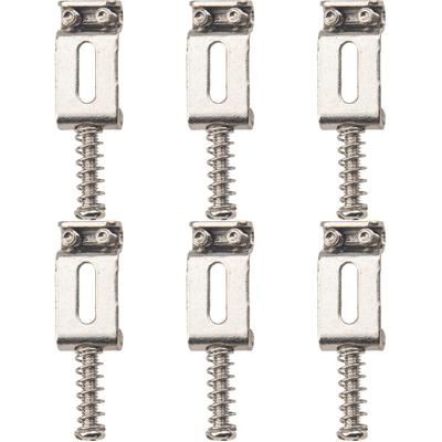 6 шт. Винтажные седла тремоло-бриджа для гитары Yootones, совместимые с электрогитарой Fender Strat Stratocaster (Серебряный)