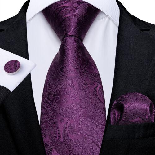 Dibangu Красный, синий, золотой, серый, мужской шелковый полосатый тканый галстук, носовой платок, запонки