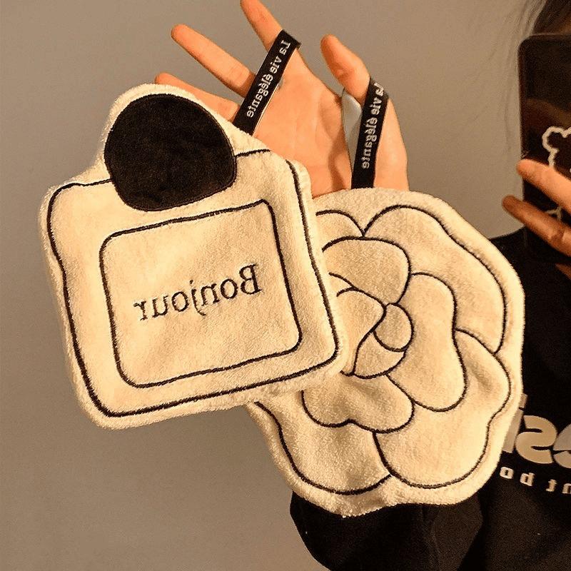 Парфюмированный стиль подвесное полотенце для рук ванная кухня утолщенный цветок впитывающее полотенце быстросохнущее креативное домашнее полотенце для рук