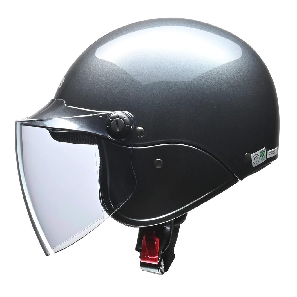 Мотоциклетный шлем LEAD Silver Free Under One Size Semi-Jet AP-603 57~60 см