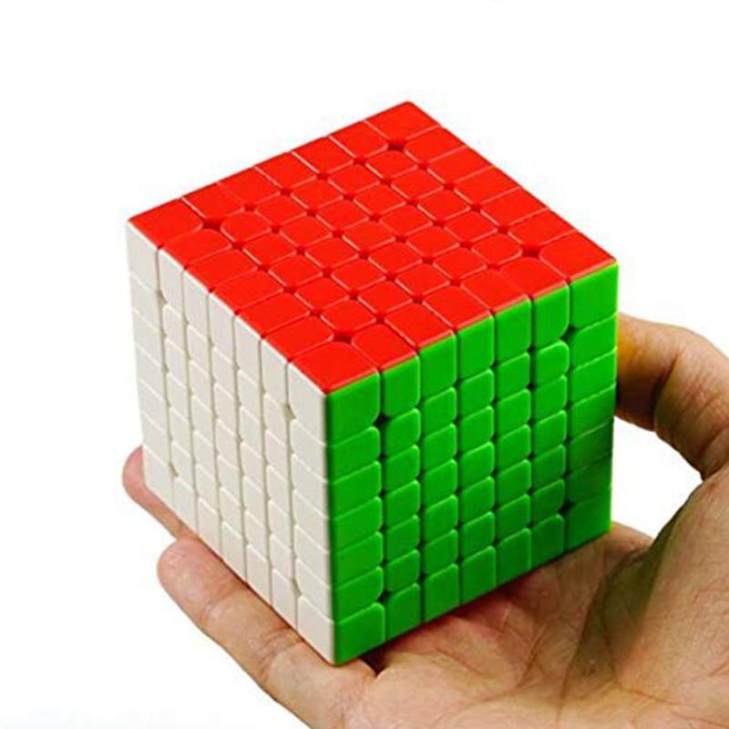 YJ Yufu v2 M 7X7 Magic Cube Магнитный скоростной куб без наклеек 69 мм Цветной Magic Cube