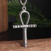 Vintage Catholic Cross Pendant Necklace Men Women Christian Believers Prayer Amulet Jewelry