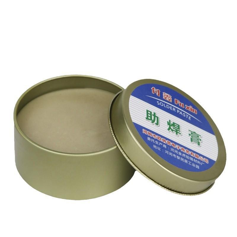 Желтая безотмывочная паяльная паста и проволока: Бескислотный, безгалогенный, сильный флюс для нержавеющей стали