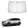 Автомобильный солнцезащитный козырек для лобового стекла Peugeot 5008/3008/508SW/308SW/2008/208/308/Rifter/508/Rifter Long. Утолщенный, Компактное хранение с сумкой для хранения.