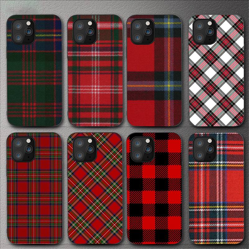 Чехол для телефона в клетку «Клан Стюарт» в клетку для Iphone 11 12 Mini 13 14 Pro Xs Max X 8 7 6s Plus 5 Se Xr Shell