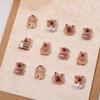 Cute Capybara Nail Patches Diy Resin Nail Jewelry Accessories Cartoon Nail Sticker Decoration Ornament Manicure For Girls Gift