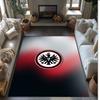 Eintracht Frankfurt Football Print Crystal Velvet Rug, Comfortable Water Absorbent Non Slip Indoor Floor Carpet