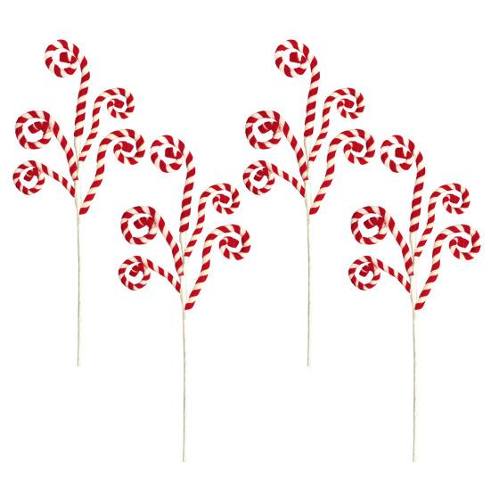 4 шт. конфетные палочки многофункциональные фигурные рождественские конфеты палочки украшения для рождественской елки