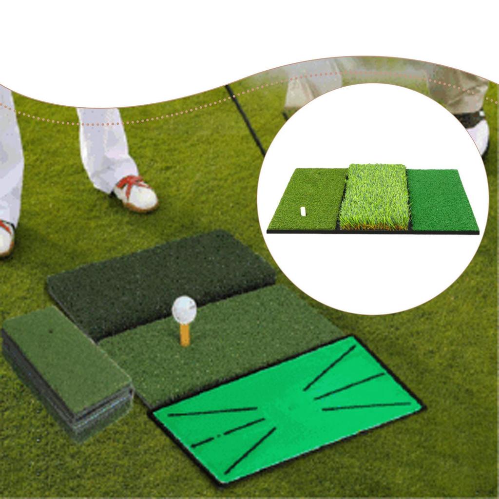 Golf Hitting Mat Green Foldable Driving Range Pad Improve Skills Equipment Backyard Games