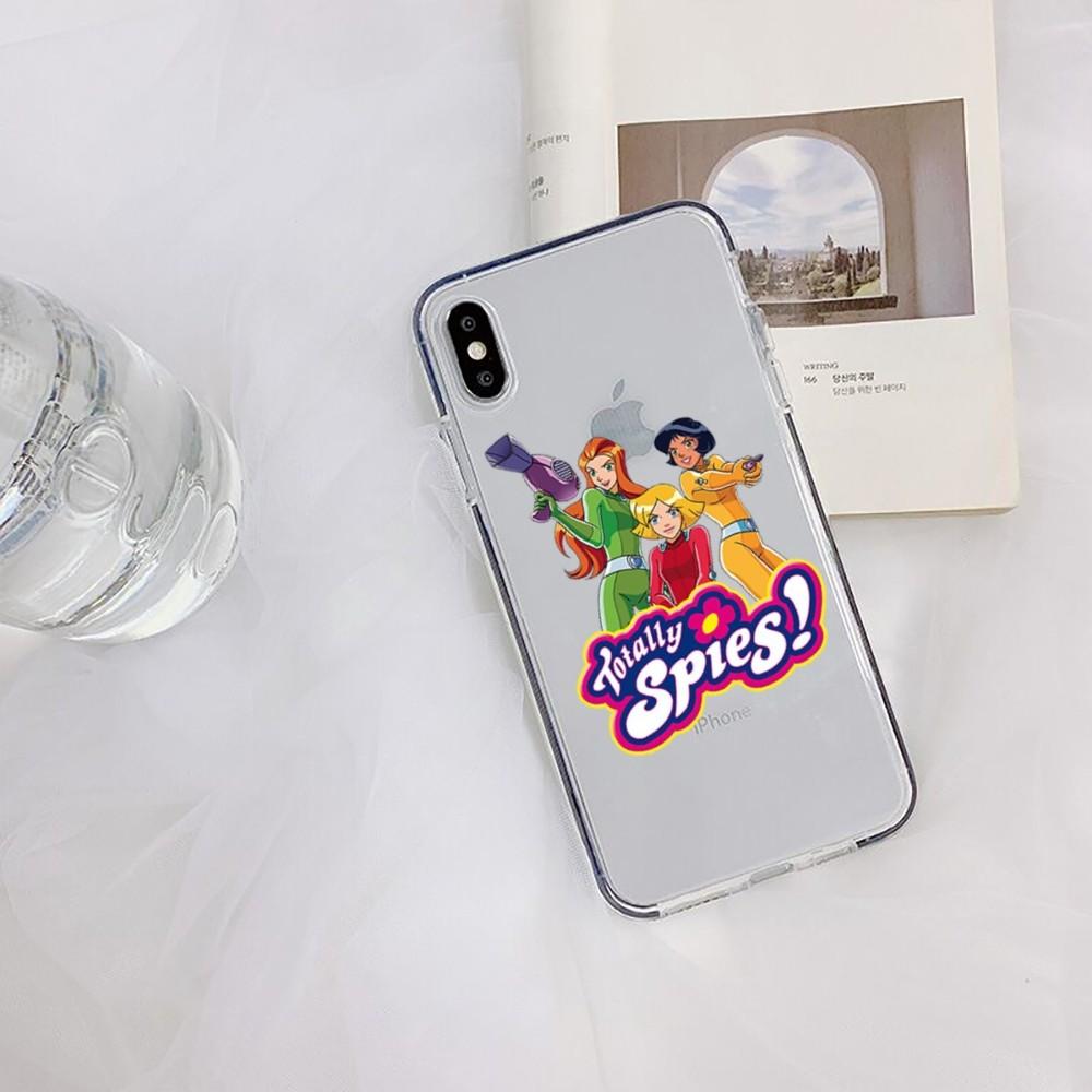 Чехол для телефона Totally Spies Для iPhone 15 11 12 13 14 Mini Pro Max XR X XS TPU Прозрачный чехол Для 8 7 6 Plus SE 2020