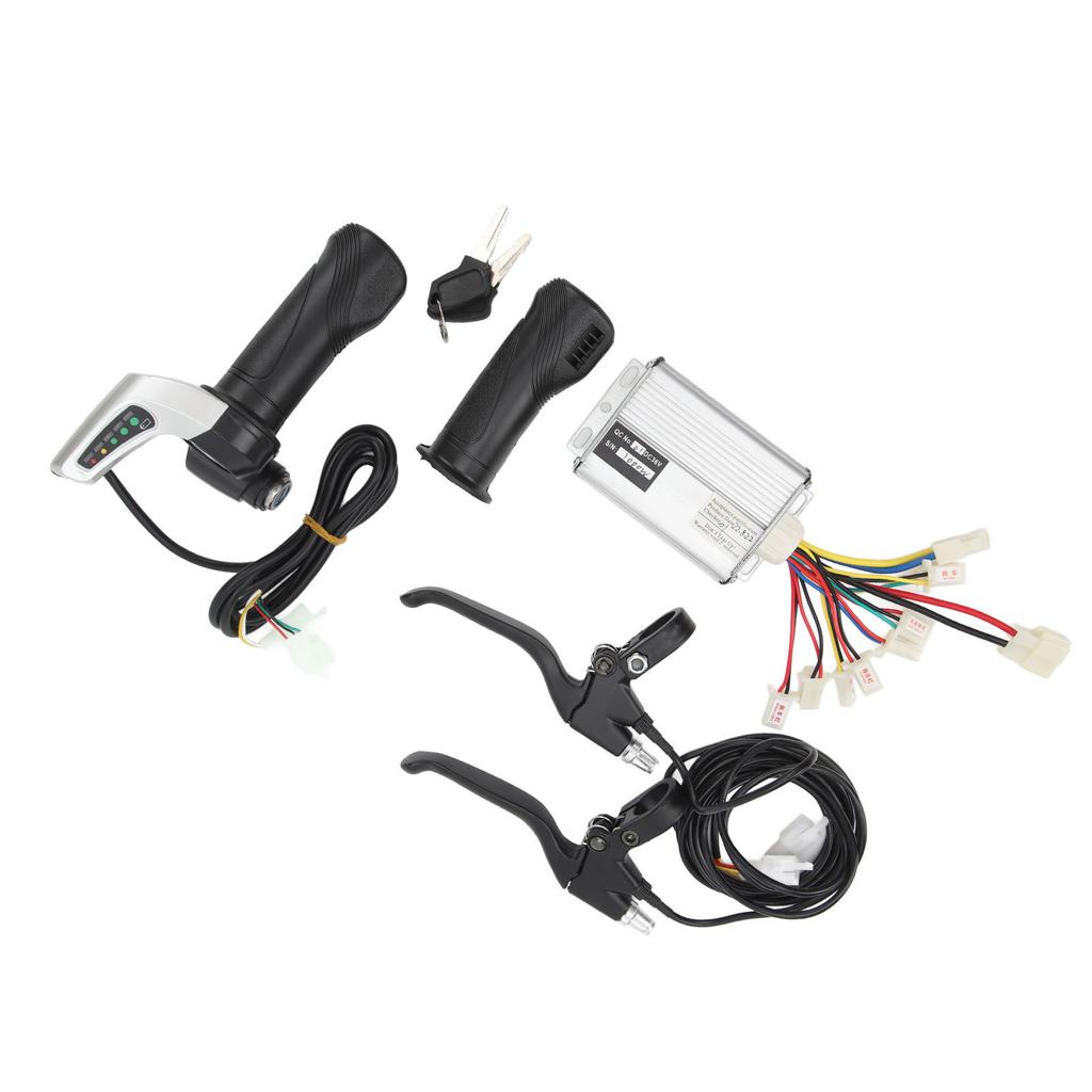 3В 1000Вт Контроллер для электровелосипеда Комплект для переоборудования Ручка газа с ЖК-экраном и блокировкой 36В Полностью алюминиевая тормозная ручка