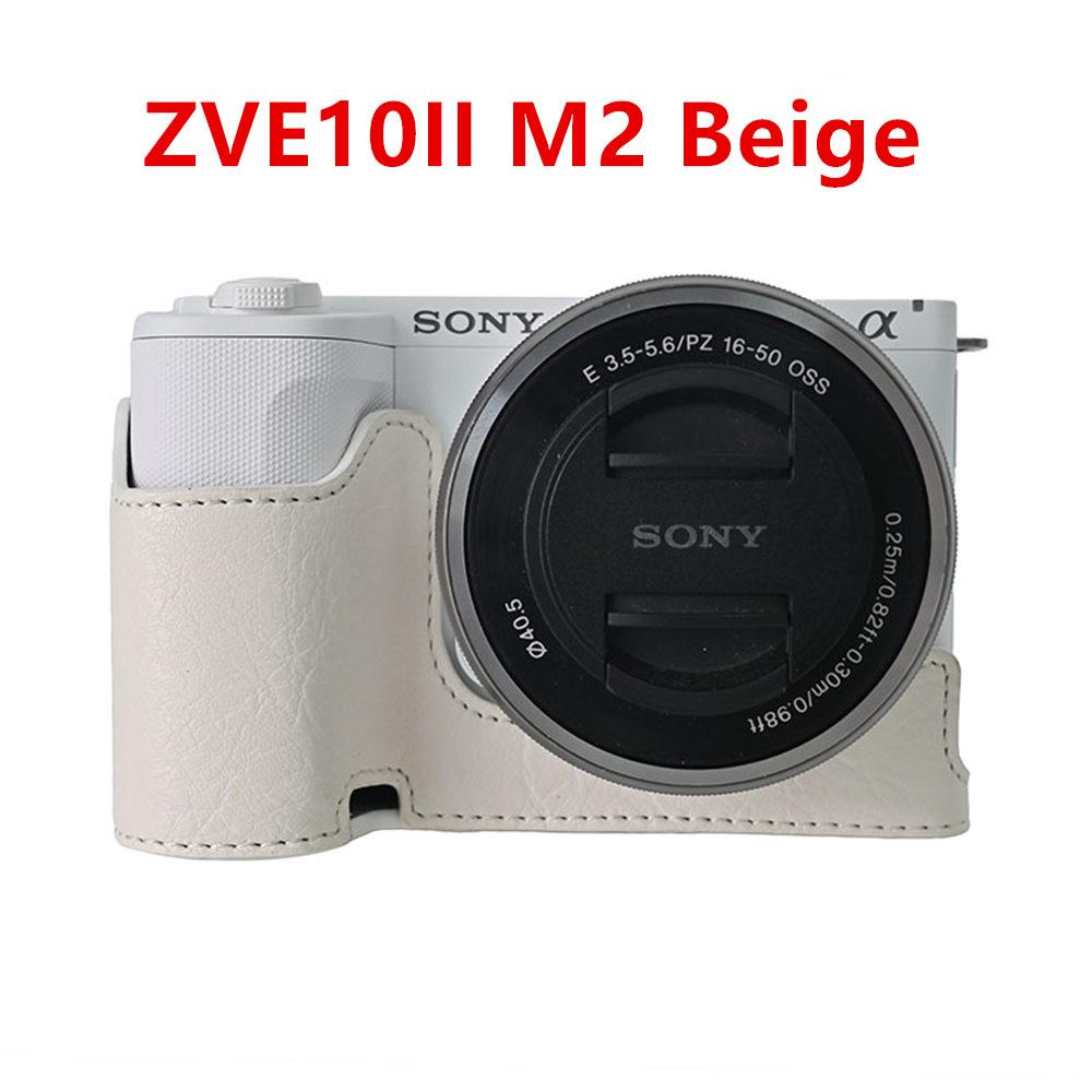 Получехол для камеры для Sony A6700 A6400 A6300 A6100 A6000 ZVE10 ZVE10II ZVE10M2 A7R5 A7CII A7C2 Крышка с открывающимся дном Искусственная кожа