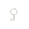 25mm Keychain Keyring Jewelry Making Key Chain Holder Removable Extension Backpack Bag Hanging Organizer Handmade Accessory